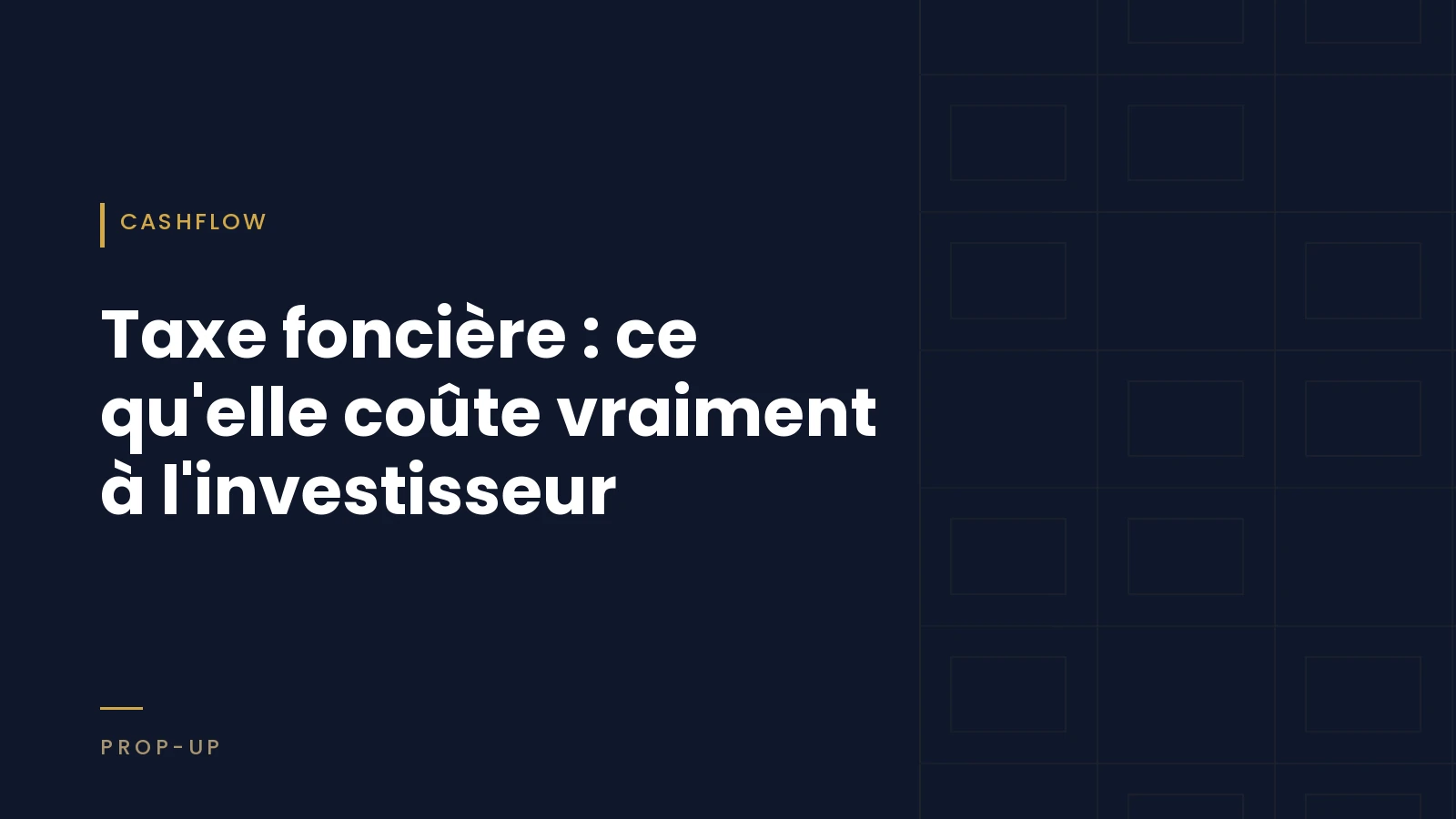 Couverture de l'article, catégorie Cashflow, sur fond bleu nuit